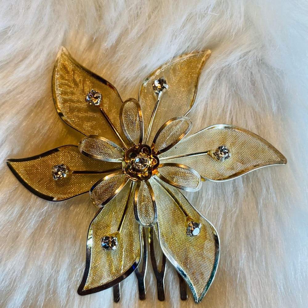 Silver Hair Comb